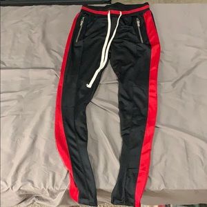 mnml striped joggers
